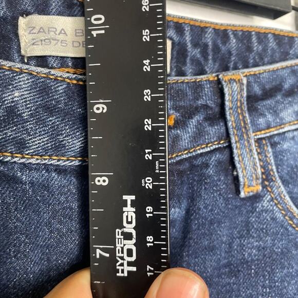 Zara Basic Womens Jeans Size 2 Dark Wash Denim Blue Skinny Leg Mid Rise - Picture 5 of 14